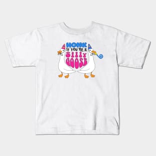 Honk if you're a silly goose Kids T-Shirt